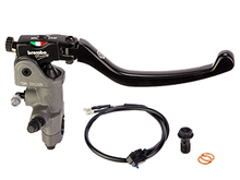Load image into Gallery viewer, BREMBO RCS15 BRAKE MASTER CYLINDER W/ FOLDING LEVER (FOR 1" BAR)