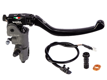 Load image into Gallery viewer, BREMBO RCS19 BRAKE MASTER CYLINDER W/ FOLDING LEVER (FOR 1" BAR)