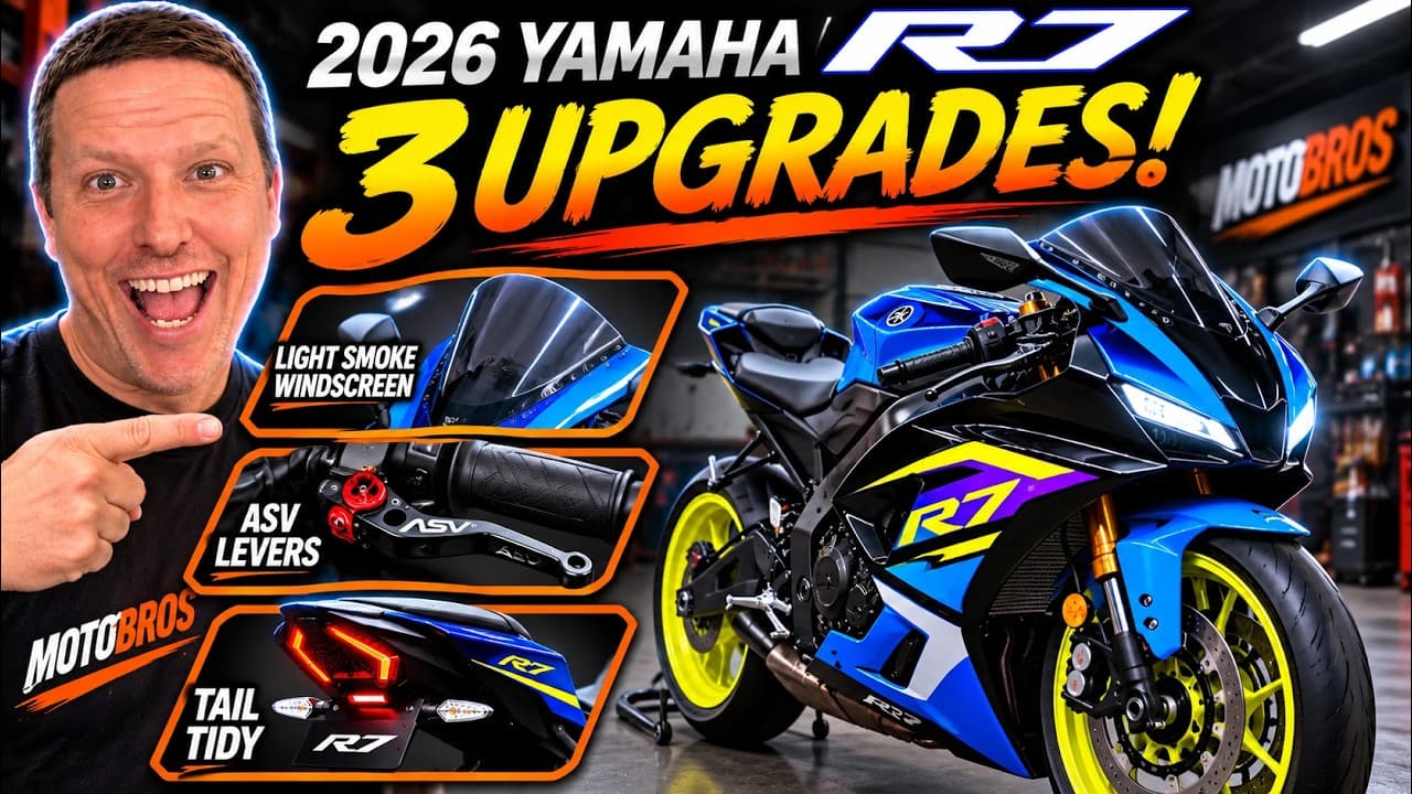 2026 Yamaha R7 Gets 3 MUST-HAVE Upgrades! ๐ฅ Tail Tidy, ASV Levers & Windscreen