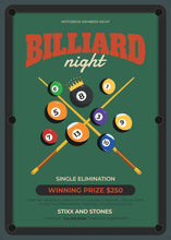 Load image into Gallery viewer, Billiards Night