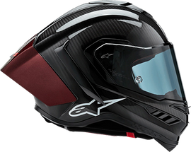 Limited Edition Alpinestars Carbon Helmet with the LE Long Red Wing