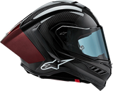 Limited Edition Alpinestars Carbon Helmet with the LE Long Red Wing