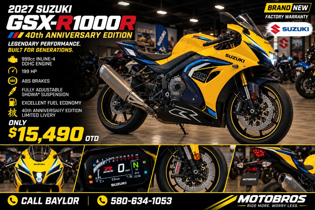 2027 Suzuki GSX-R1000R 40th Anniversary Edition